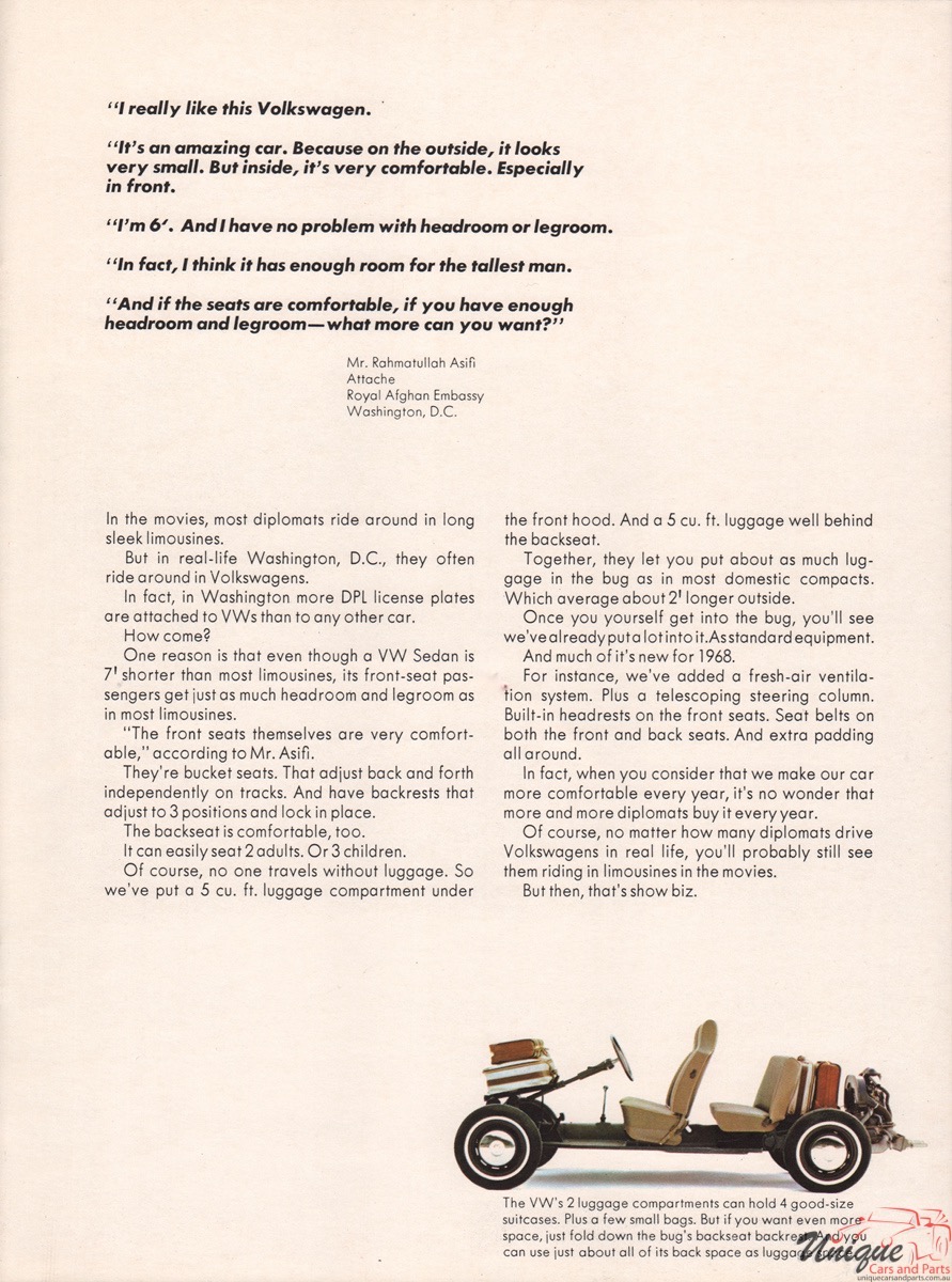 1968 Volkswagen Full Line Brochure Page 13